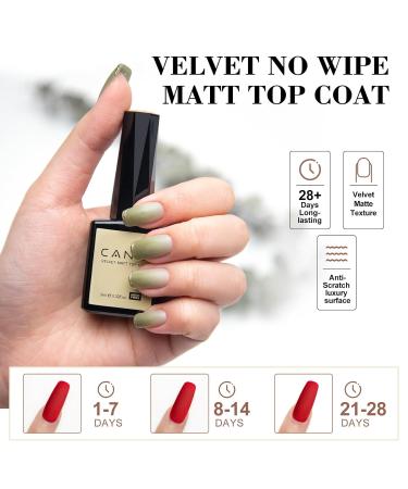 CANNI Gel Matt Top Coat Nail Polish - Long Wear 9ML Soak Off for Gel Nails Ideal for Home & Salon Use - Buy Online on GoSupps.com