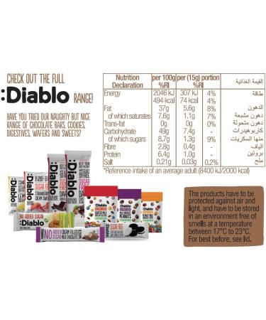 Diablo NO ADDED SUGAR Hazelnut Chocolate Spread 350g Pack of 1 - Buy Online on GoSupps.com