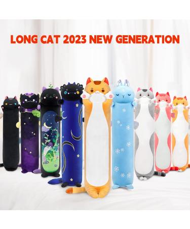 Mewaii 20in Long Cat Plush Pillow - Cute and Soft Stuffed Animal Squishy Pillow for Kids (Orange) - Brown Cat Body Pillow 20in/50cm - Buy Online on GoSupps.com