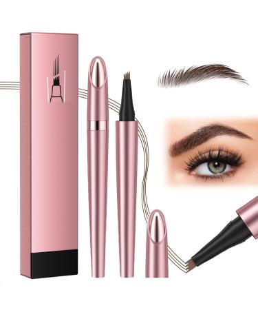 TaimeiMao Magic Eyebrow Pen Waterproof 3D Eyebrow Pen New 3D Microblading Eyebrow Pen Strong Adhesion for Shaping Natural Eyebrows Dark Brown