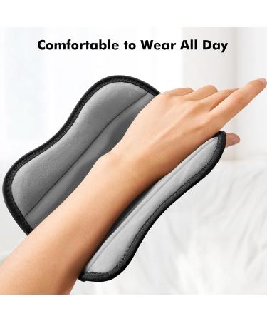 FREETOO Fitted Wrist Brace for Carpal Tunnel Relief - Adjustable Night Support with Metal Splint for Arthritis & Tendonitis - Right/Left Hand Size S/M (13-20CM) - Black Red - Buy Online on GoSupps.com