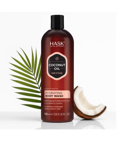 HASK Coconut Oil Nourishing Body Wash | Hydrates & Softens Skin Vegan pH-Balanced Free of Sulfates Parabens Gluten & Cruelty-Free