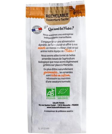 Les Fadas - Organic Salt-Free Roasted Almonds 125 g - Buy Online on GoSupps.com