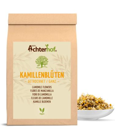 Chamomile flowers dried loose 1000g |Whole chamomile flowers dried |Camile tea made of flowers |100% natural |slightly bitter and mild taste |from the Achterhof 1 kg (1 Pack)