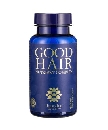 Kansha Alchemy Good Hair Growth Vitamins with Biotin for Longer  Thicker Hair - Ideal for All Hair Types - Plus DHT Blocker & Saw Palmetto  60 Tabs 60 Count (Pack of 1)