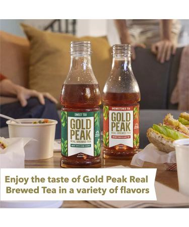 Gold Peak Naturally Sweet Tea by Gourmet Kitchn - 18.5oz/18pk, Real Brewed Tea with Cane Sugar, 18.5 Fl Oz (Pack of 18) - Buy Online on GoSupps.com
