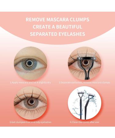 Sixia Collapsible Eyelash Comb Separator Tool with Cover - Black - Buy Online on GoSupps.com