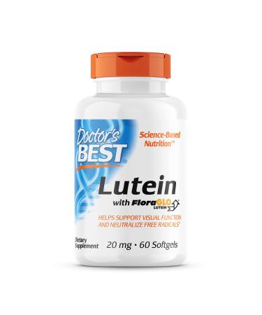 Doctor's Best Lutein with FloraGlo Lutein 20 mg 60 Softgels