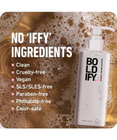 Boldify Thickening Spray + Hair Fiber (Dark Brown) + Shampoo Thicken Up Bundle: Volume Root Lift Texture for Thinning Hair - Buy Online on GoSupps.com