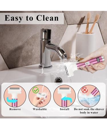 Beanify 2024 Led Display Electric Razor Beauty Women's Wet & Dry Electric Shaver Painless 4 in 1 Painless Body Razors Cordless 3-Blade Ladies Shaver for Legs Arm Underarms Bikini (Purple) - Buy Online on GoSupps.com