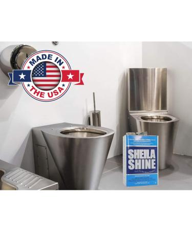 Sheila Shine Stainless Steel Cleaner & Polish - 1 Gallon | Residue & Streak Free | Made in USA | International Shipping Available - Buy Online on GoSupps.com