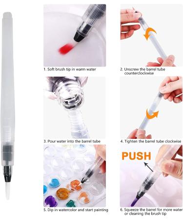 Funto Watercolor Set - 48 Color Paint with Brushes, Water Brush Pens, Pad, Tape, Sponge, Palette - Painting Kit for Kids, Adults, Beginners - Buy Online on GoSupps.com