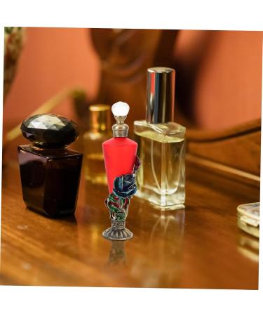 Healeved Retro Painted Perfume Bottle Empty Atomizer Bottle Refillable Perfume Atomizer Vintage Perfume Oil Dropper Bottle Perfume Mist Sprayer Middle Eastern Bottle Red Glass Zinc Alloy 14.00X4.00X4.00CM Red - Buy Online on GoSupps.com
