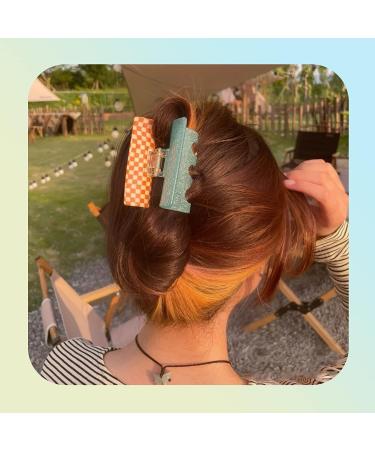 NAISIER Hair Clips for Thick Hair - Tortoise Shell Square Hair Claw Clips 2.7 inch - Glitter 3pcs - Hair Accessories for Girls and Women - Buy Online on GoSupps.com