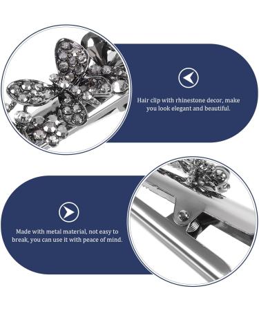 Beaupretty Clips Girls Hair Accessories Hair Jewelry Large Hairpin Women Hair Accessories Large Hair Clip for Women Girls Hairpin Rhinestone Hairpin Metal Miss Big Hairpin Hair up Grey - Buy Online on GoSupps.com