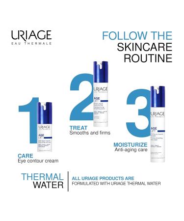 Uriage Age Lift Multi-Actions Eye Contour Cream 0.5 fl.oz. | Retinol, Hyaluronic Acid, Vitamin C & E Formula for Fine Lines, Puffiness & Dark Circles - Buy Online on GoSupps.com