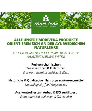 Moringa Woman capsules 500mg especially for women cycle balance menopause 6 months supply moringa cinnamon caraway fennel nutmeg natural and vegan 360 pieces by MoriVeda - Buy Online on GoSupps.com