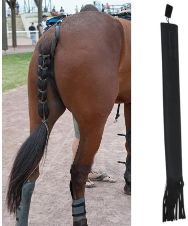 Tail Bag with Fringe Horse Tail Protector Guard Nonwoven Fabric Waterproof Breathable Horse Tail Bag (Black) - Buy Online on GoSupps.com