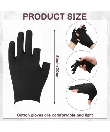 10 Pairs Moisturizing Cotton Gloves for Dry Hands | Eczema Sleeping Gloves | Overnight Hand Care for Women (Black - Buy Online on GoSupps.com