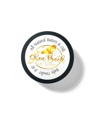 Body Butter Blend: Natural Shea Cocoa & Mango w/Jojoba Oil for Radiant Skin and Beard | Moisturizing (4 Oz Baby Powder)