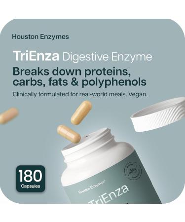TriEnza Digestive Enzyme for Intolerances | Houston Enzymes 180 Capsules - Buy Online on GoSupps.com