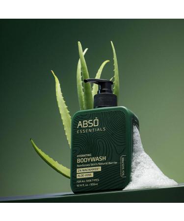 ABSO_ESSENTIALS 2% Niacinamide Hydrating Bodywash With Aloe Vera for Daily Gentle Cleansing Enriched Moisturizing and Reinforcing Skin Barrier| SLS & Paraben Free Dermatologically Tested (300 ML) - Buy Online on GoSupps.com