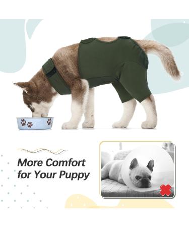 Kuoser Dog Recovery Suit for Male Dogs | Anti-Licking & E-Collar Alternative | Post-Op Body Suit for Dog Castration & Healing - Buy Online on GoSupps.com