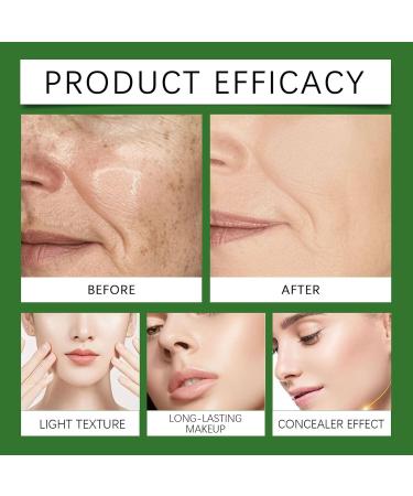 High Coverage Foundation - Hydrating Concealer CC Mattifying Cream with Air Cushion for Sensitive Oily Skin - Daily Touch-Up - Buy Online on GoSupps.com