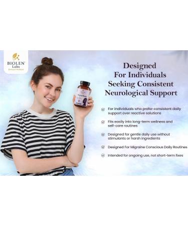 Migraine Support Supplement for Daily Prevention and Migraine Relief Support | Magnesium Riboflavin B2 & B6 CoQ10 and Feverfew | NeuroCalm Blend | Made in USA | MigraNova - Buy Online on GoSupps.com