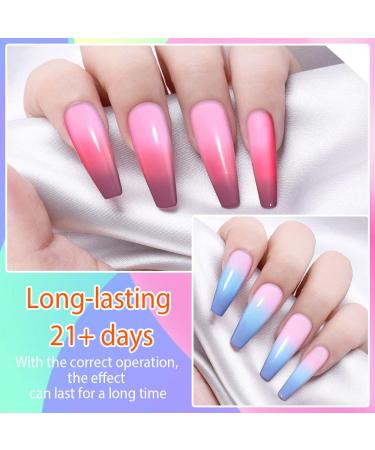 Biutee Color Changing Gel Nail Polish Set - 6 Pcs Temperature Mood Change Kit (8 ml) - Buy Online on GoSupps.com