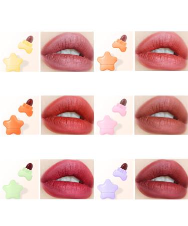 Star Capsule Lipstick Set - 6 Mini Waterproof Velvet Matte Shades | Long Lasting Nonstick Cup Lip Gloss | Perfect Christmas & New Year Gift for Girls - Buy Online on GoSupps.com