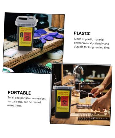 Beavorty 4-Piece Blade Storage Box Set | Hairdresser Blade Waste Containers | Plastic Shaving Disposal Etui for International Shipping - Buy Online on GoSupps.com