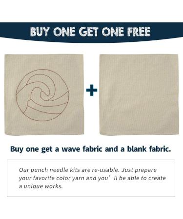 Punch Needle Embroidery Starter Kit - Tool, Threader, Fabric, Hoop, Yarn, Rug Punch Needle Wave - Buy Online on GoSupps.com