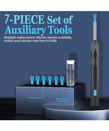 1920P HD Ear Wax Removal Tool with Camera and 6 LED Lights - Soft Silicone Ear Scoop for Cleaning - Compatible with iPhone, iPad, Android (Black) - Buy Online on GoSupps.com