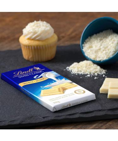 Lindt Swiss Classic White Chocolate Bar 100 Grams White Chocolate 100 - Buy Online on GoSupps.com