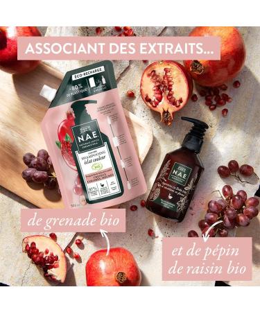 N.A.E. - Liquid Shampoo Color Radiance - Protects & Reveals the brilliance of the color - Colors - Colored Highlighted Hair - Certified Organic - Silicone Free - Vegan Formula - 500 ml Refill - Buy Online on GoSupps.com