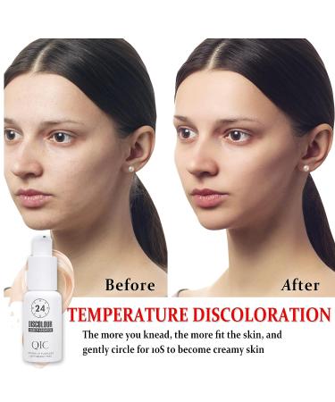 Color Changing Full Coverage Foundation | All-Day Moisturizing with Wrinkle & Blemish Coverage | Brightens Skin Tone | Liquid Base Makeup for Women & Girls - Buy Online on GoSupps.com