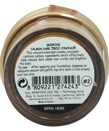 Buy SKINFOOD Salmon Dark Circle Concealer Cream #2 Salmon Beige - Best Dark Circle Treatment for Bright Eyes | Fast International Shipping - Buy Online on GoSupps.com