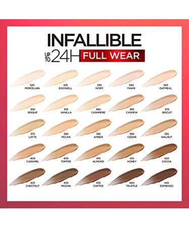 L'Oreal Infallible Full Wear Concealer 415 Honey - 0.33 fl oz | Long-lasting & High Coverage Makeup - Buy Online on GoSupps.com