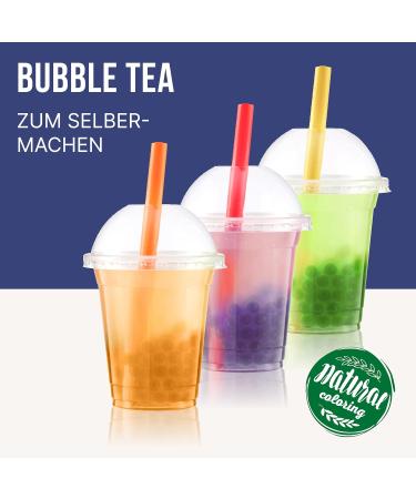 Inspire Food Bubble Tea Pearl Set - 3-Pack Popping Boba | Vegan & Gluten-Free Tapioka Pearls - Blueberry Peach Green Apple | 450g Each - Buy Online on GoSupps.com