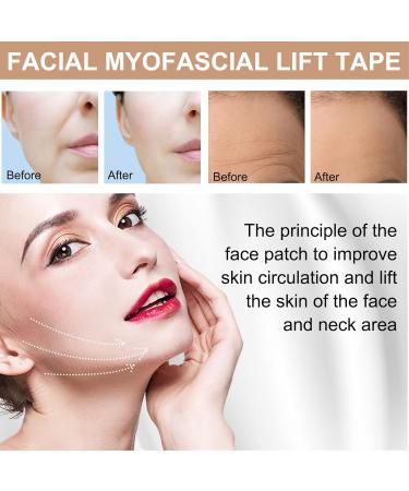Pilipane Face Lift Tape for Wrinkle Reduction and Skin Tightening Facial Wrinkle Prevention and Myofascial Lift Tape Promotes Blood Circulation and Prevents Skin Sagging V Face Shape Tape - Buy Online on GoSupps.com