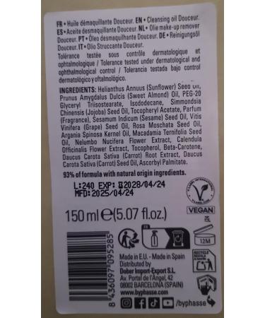 Huile D maquillante Douceur Visage Yeux L vres. Huiles V g tales Nurelles 150ml. - Buy Online on GoSupps.com