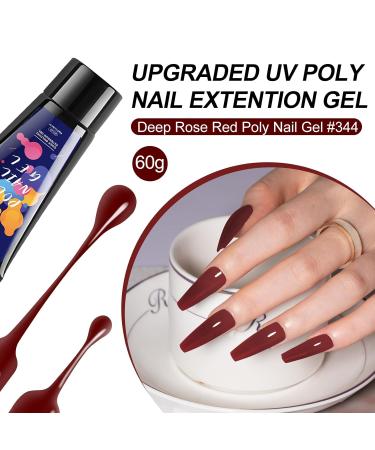 Mobray 60g Poly Nail Gel - Burgundy Maroon Acrylic Gel for Thickening Nail Beauty | Professional Salon & DIY Manicure Gift for Women - Buy Online on GoSupps.com