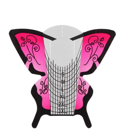 Nail Forms Extension Builder Easy To Use and Control Flexible Durable UV Gel Nail Forms with Length Marks for Salon Nail Former Stickers for Nail Art DIY - Buy Online on GoSupps.com