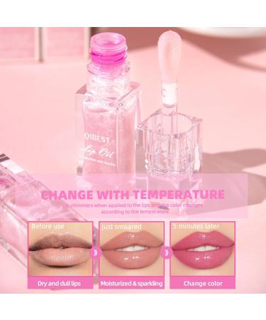 Magic Color Changing Lip Oil V2 - Moisturizing Tinted Lip Care | Non-Sticky Nourishing & Plumping Lip Glow Oil - Buy Online on GoSupps.com