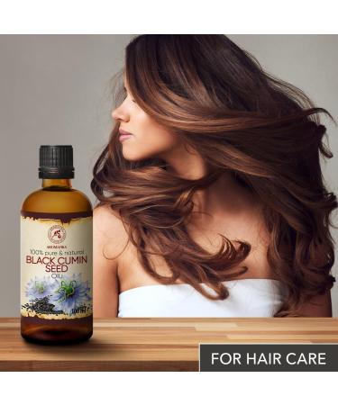 Buy Black Cumin Oil 100ml - Pure Cold-Pressed Egyptian Black Seed Oil for Face Nails & Body Care - Buy Online on GoSupps.com