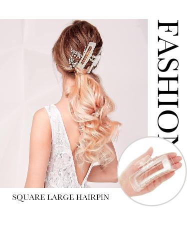 36-Piece 4.1 inch Large Hair Claw Clips - Matte Finish, Strong Hold Plastic Barrettes for Women & Girls - 18 Color Options - Buy Online on GoSupps.com