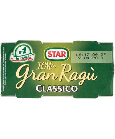  Italian Gourmet E.R. My Gran Rag Star Classico Lot de 6 sauces tomate 2 x 180 g de sauce tomate + Italian Gourmet Polpa 400 g - Buy Online on GoSupps.com