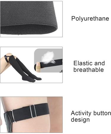 Non-Slip Adjustable Sock Holders for Women - Double Metal Clips for Secure Fit | International Shipping - Buy Online on GoSupps.com