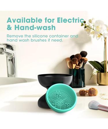 Electric Makeup Brush Cleaner Kit | Brush Cleaning Machine & Mat Set | Valentines, Mother's Day, Christmas Gifts for Women | Green - Buy Online on GoSupps.com